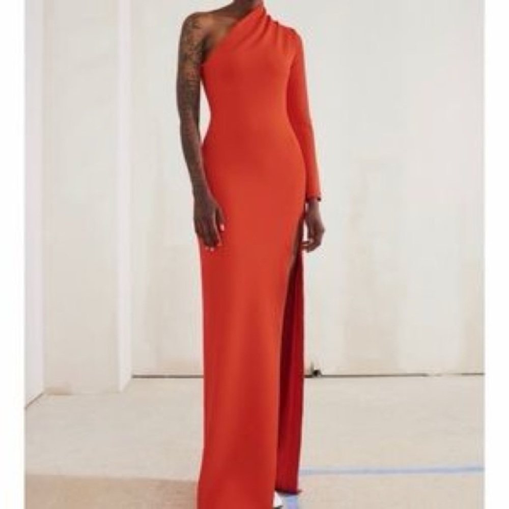 Solace London Nadia Red One-Shoulder Maxi Dress. Made in UK, size 2. Worn once - Picture 3 of 16
